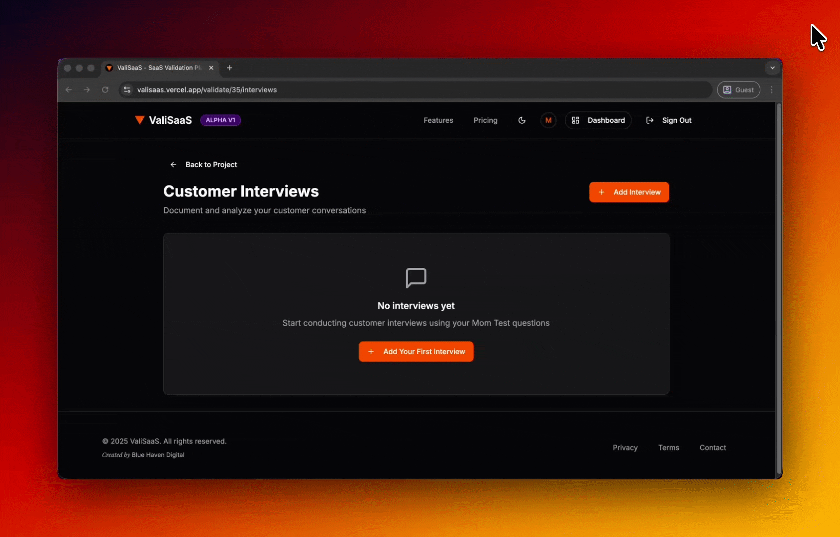 Conduct 5-10 Interviews